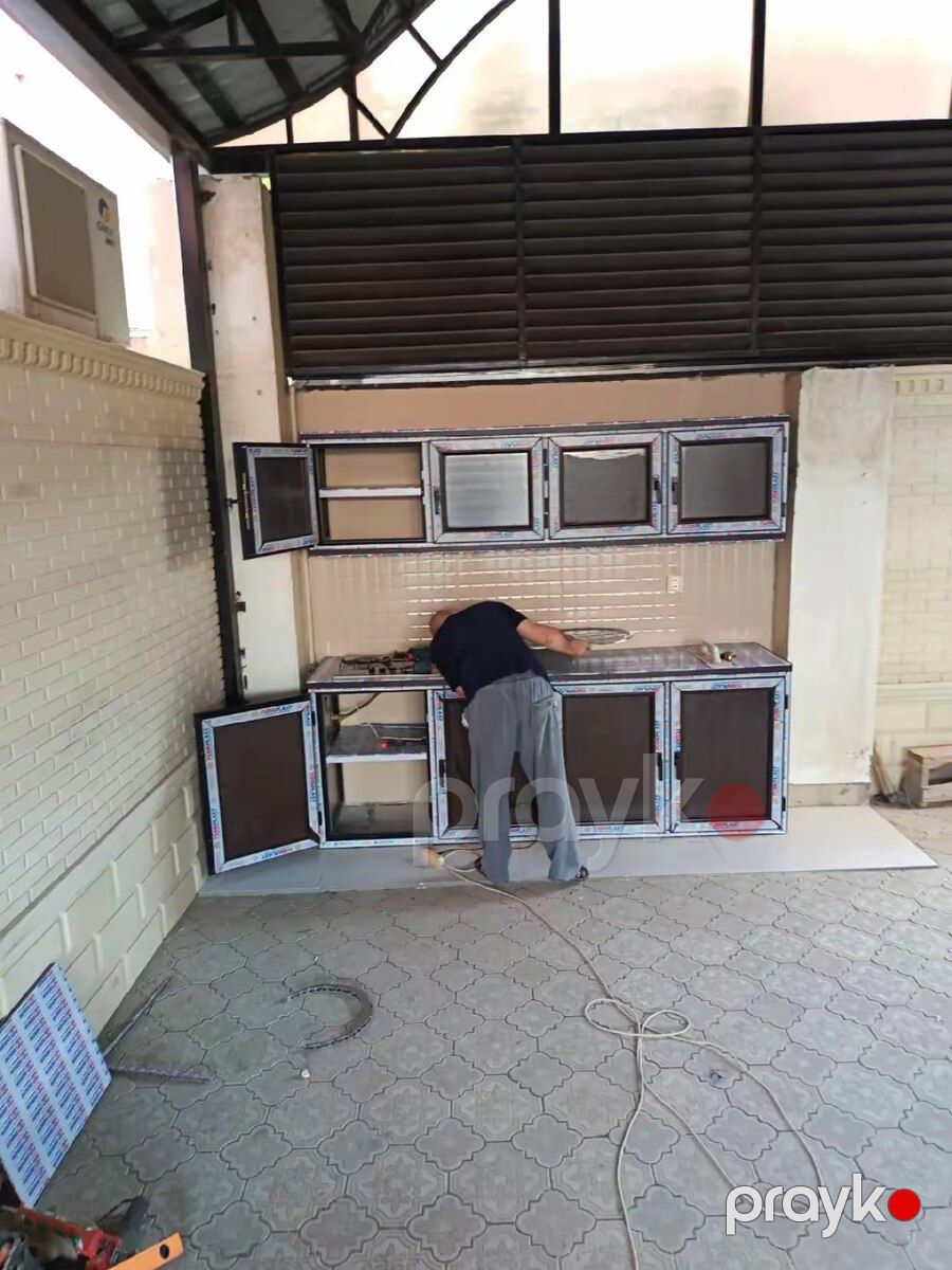 Plastik mətbəx dolabı — Mebel, Bakı (7)