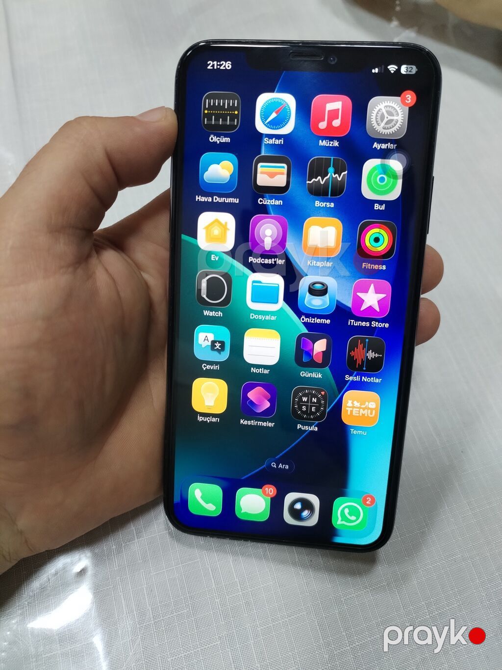 IPhone 11 Pro, 64 GB, Matte Midnight Green, Simsiz şarj — Apple iPhone, Saray (2)