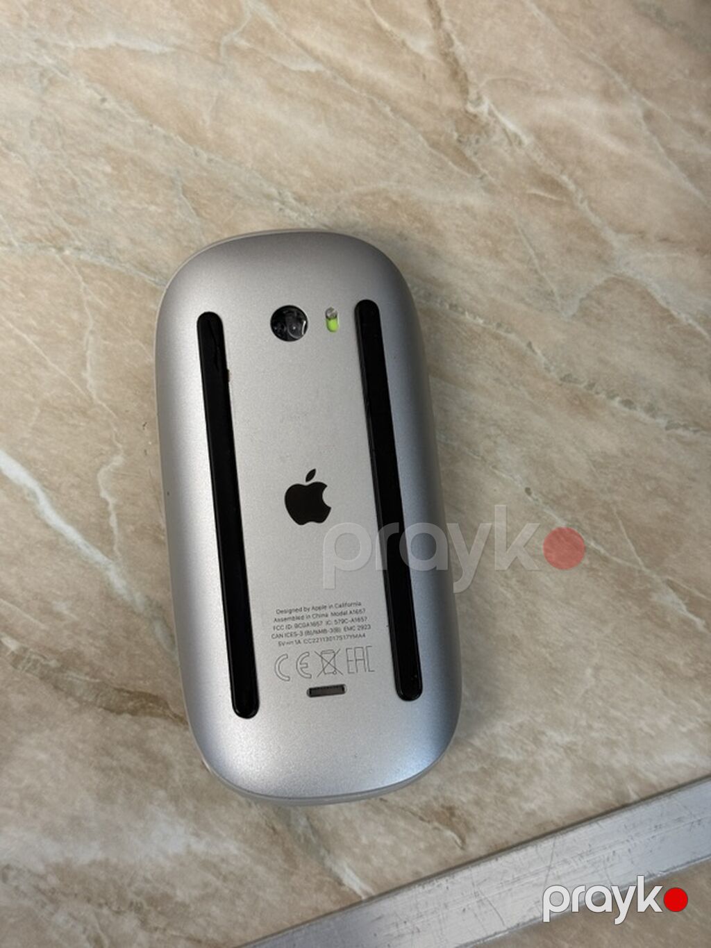 Apple Magic Mouse (Model A1657) - Rəng: Ağ üst panel, alüminium — Klaviaturalar və siçanlar, Digah (2)