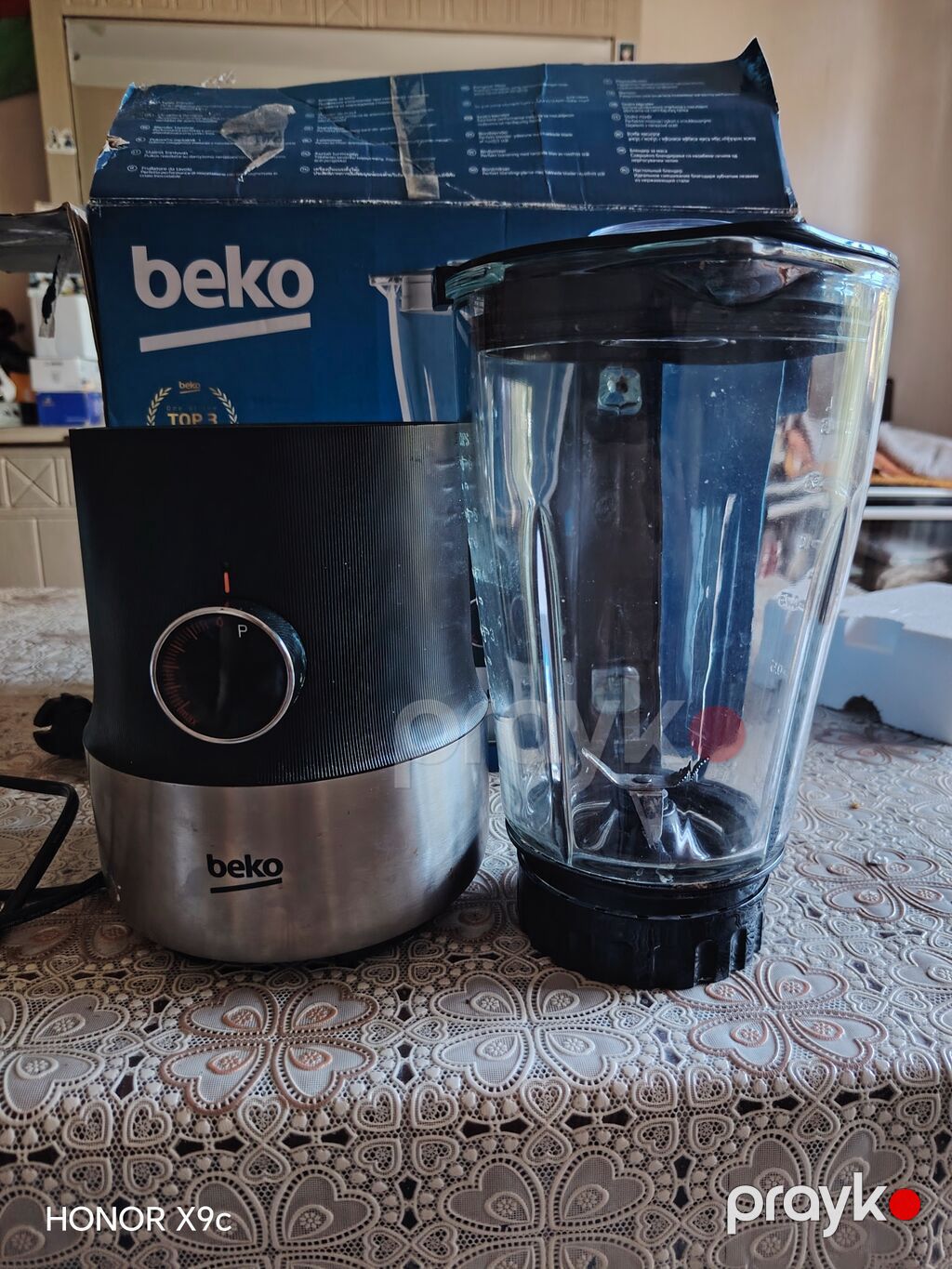 Beko blender - 1,5 l şüşə qab: ölçü cizgiləri ilə, qoxu və dad — Blenderlər, xırdalayanlar və mikserlər, Sumqayıt (4)
