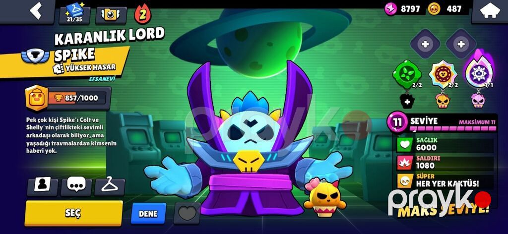 Brawl Stars Hesabı -Nadir Kostümlər ilə dolu hesab - Kupa yolu — Digər, Qəbələ (7)