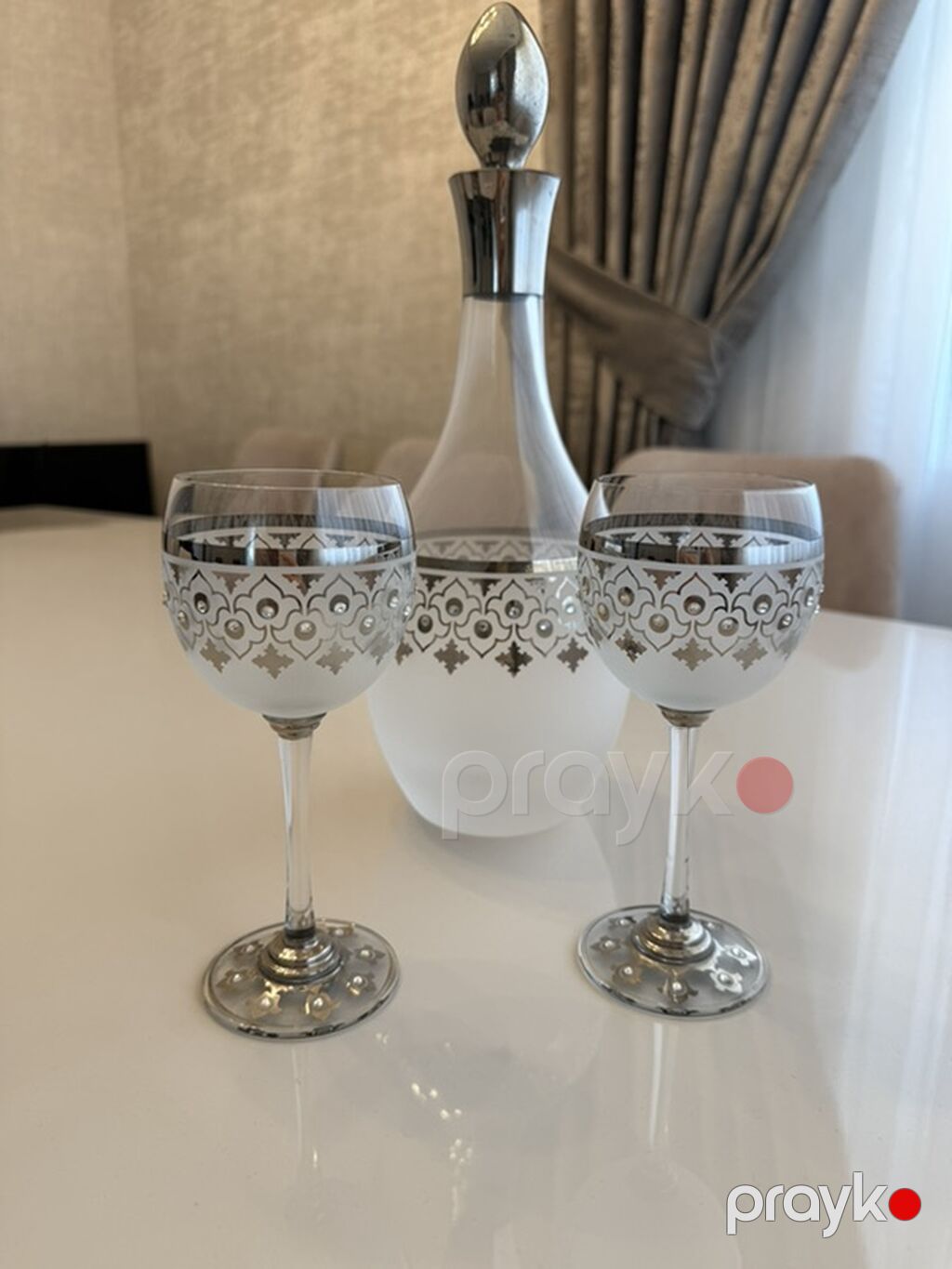 Rəng - Gümüşü, Şüşə, 7 — Süfrə qabı, Masazır (3)