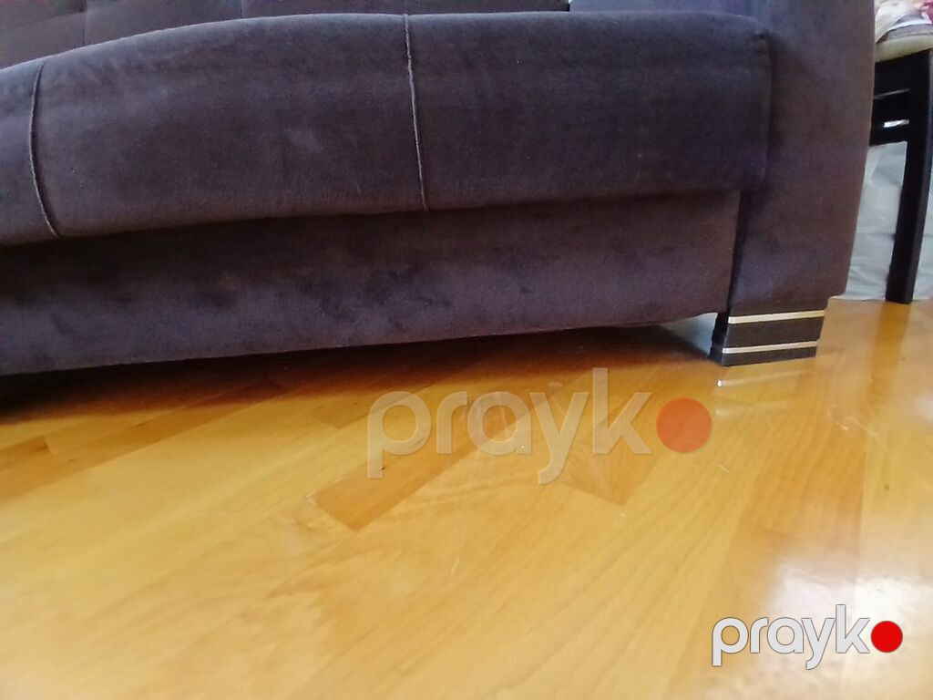 Qəhvəyi rəngli 3 nəfərlik divan - Material: yumşaq məxmər/velur tipli — Divanlər, Bakı (3)
