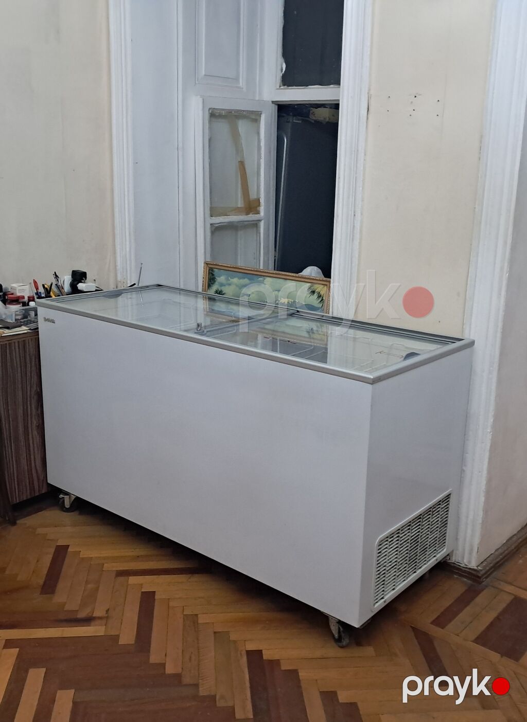Uğur markalı şüşə qapaqlı komersiya dondurucu vitrini. 1 il işlənib — Soyuq vitrini, Bakı (2)