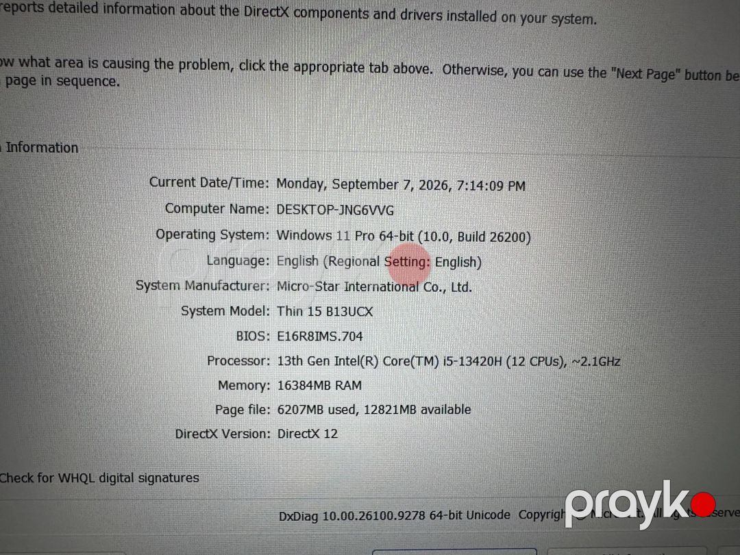 Msı Thin 15 B13UCX i5-13420H RTX 2050 4GB 16GB 144Hz — Noutbuklar, Bakı (9)