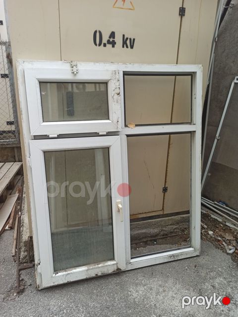 PVC pəncərə bloku - Material: ağ PVC profil - Komplekt: iki bölməli — Bakı