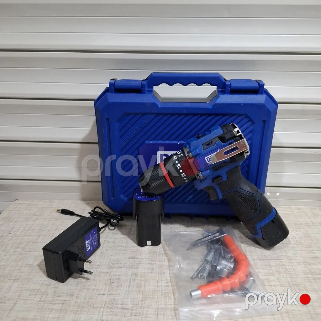 Dego Power Tools akkumulyatorlu vurucu/şurup qaytaran dəsti Məhsulun — Drels, vintovkular və qaitkçekicilər, Digah (2)
