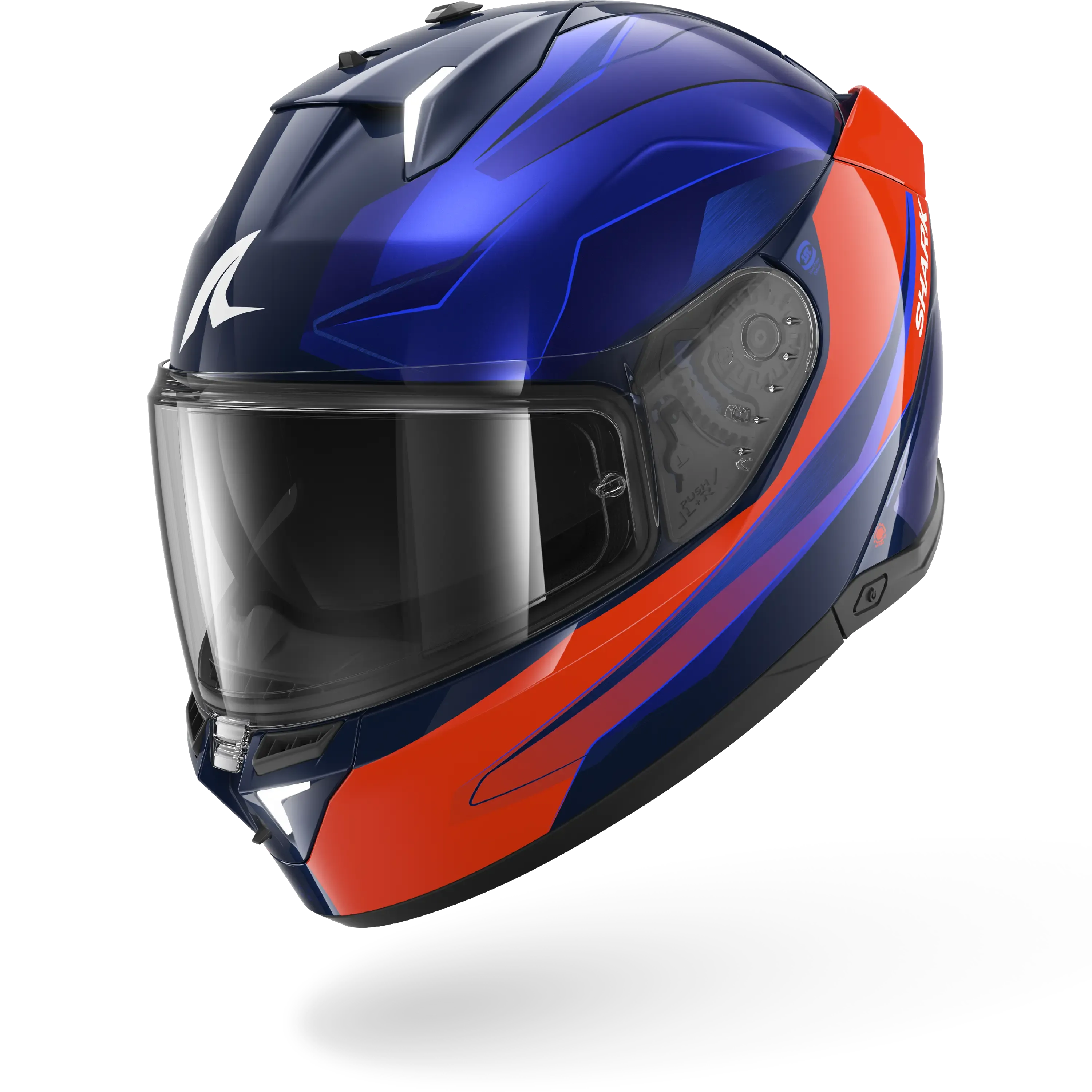 Dəbilqə Shark Skwal i3 Mekarıum Blue Orange Blue, XXL (HE0818EBOBXXL) — Bakı