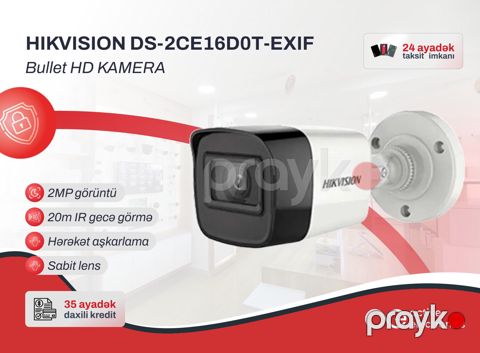 Təhlükəsizlik Kamerası Hikvision DS-2CE16D0T-EXIF — Bakı