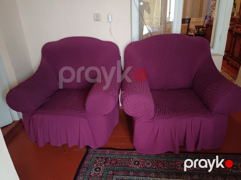 2 ədəd yumşaq kreslo dəsti 2 si 120 manat - Klassik üslubda, geniş — Kreslolar, Bakı (2)
