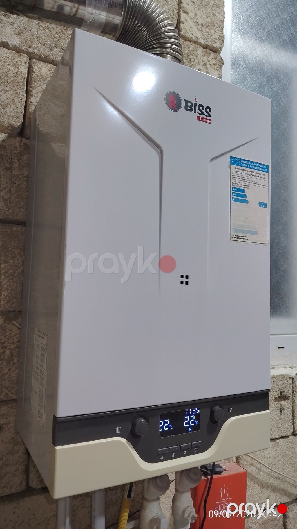 Biss Energy 28 kw iki konturlu qaz kombi/qazanxana aparatı - Divara — Kombilər, Mingəçevir (4)