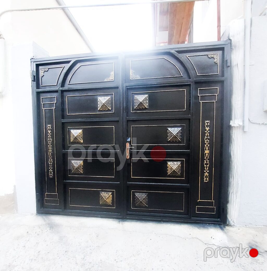 Metal darvaza və qapı hazırlama xidməti - Material: qalın metal — Pəncərələr, qapılar, balkonlar, Bakı (5)