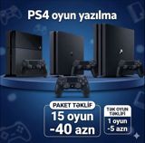 PS4 oyun yazılması xidməti - Bütün PS4 modelləri üçün oyunların — Электроника