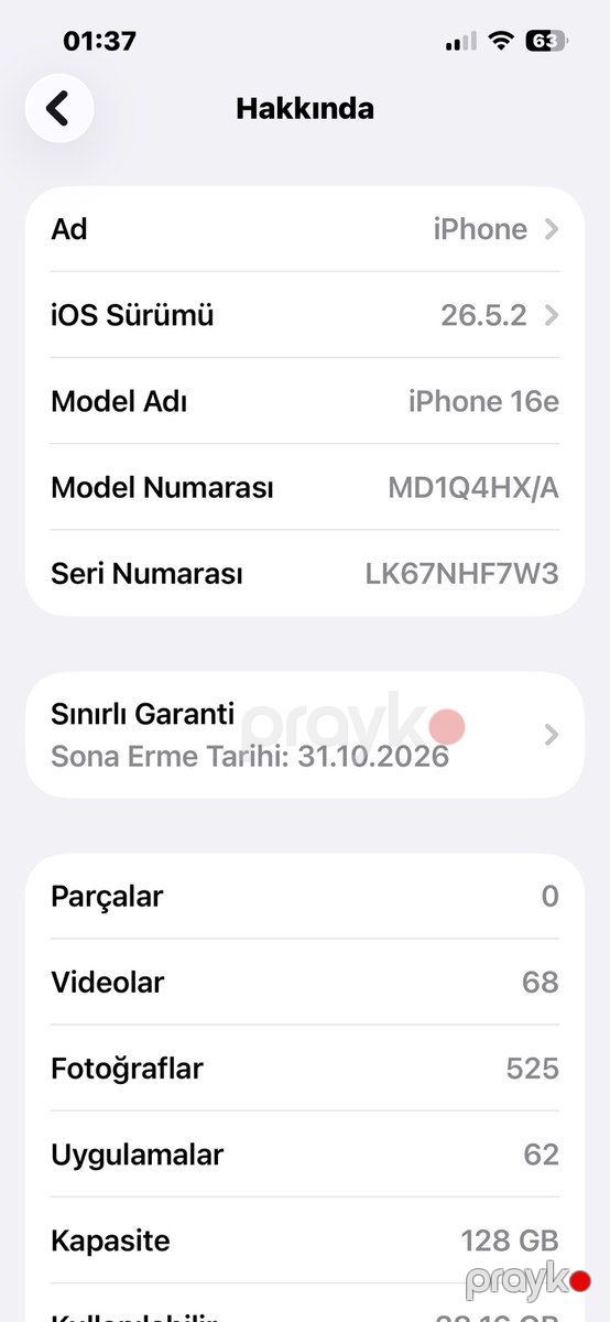 Apple iPhone 16e Black 128GB/8GB — Smartfonlar, Bakı (5)