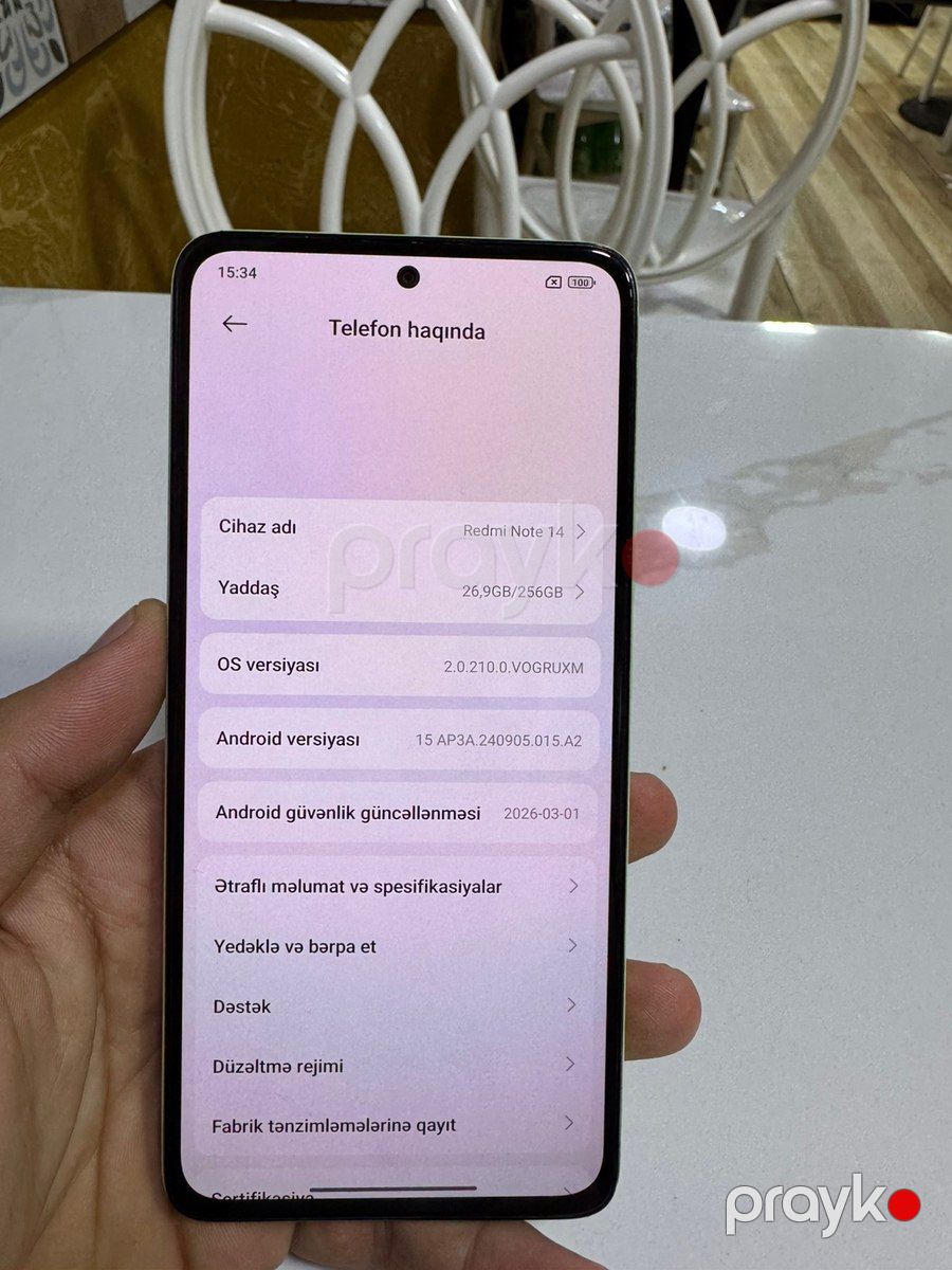Xiaomi Redmi Note 14 Lime Green 256GB/8GB — Smartfonlar, Bakı (3)