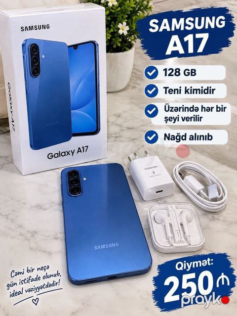 Samsung Galaxy A17, 128 GB, rəng - Mavi, Hissə-hissə ödəniş — Bakı