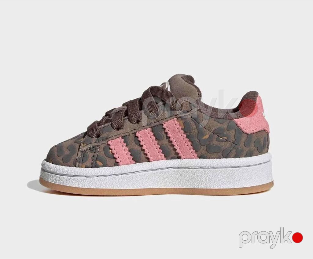 Uşaq idman ayaqqabısı – Adidas Campus (leopar naxışlı) Yenidir — Uşaq ayakkabısı, Masazır (4)