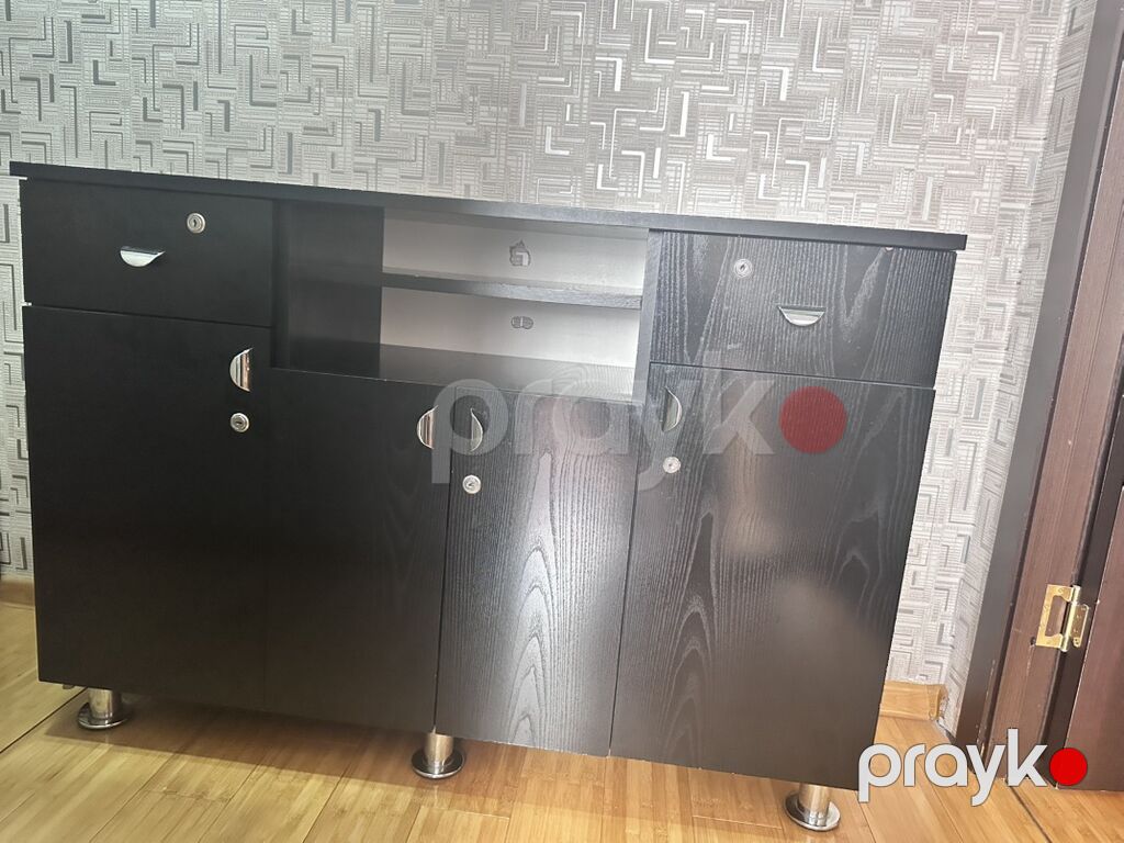 Qara rəngli çoxfunksiyalı komod/TV altlığı - Material: laminat/taxta — Televizor altlıqları və standlar, Bakı (2)