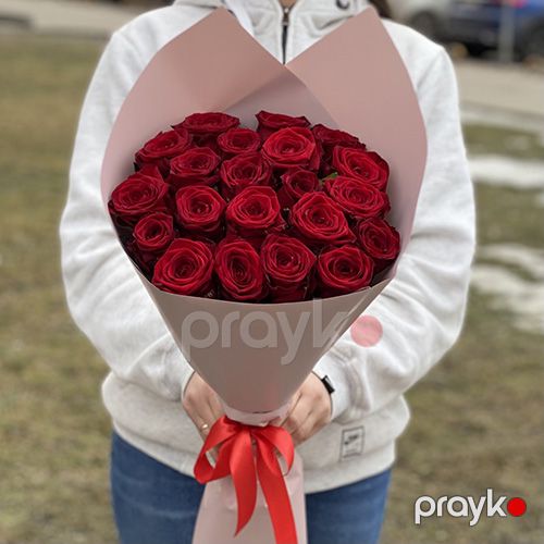 21 qırmızı qızılgül - kod 7777 — Bitkilər, Bakı (4)