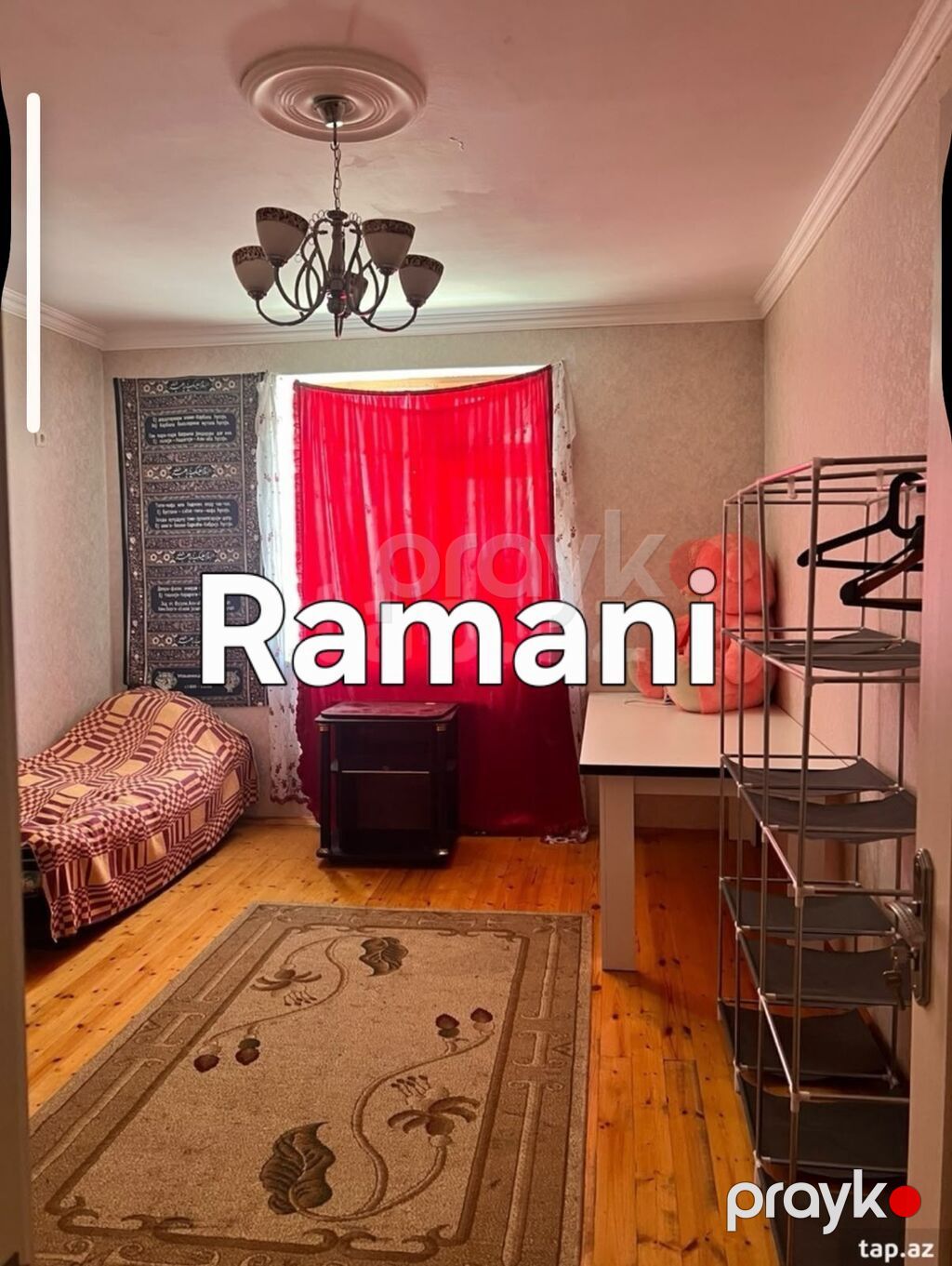 Ramani Sosial Binalarda 1 otaqli temirli esyali Bina evi kiraye — Mənzil, Bakı (2)