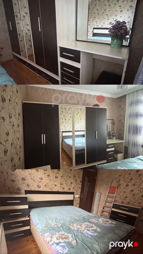 Yataq dəsti - Komplekt: 4 qapılı iri şkaf (2 güzgülü qapı), tumbalar — Bakı