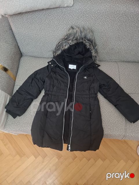 Qadın qış palto-kurtkası – Calvin Klein - Rəng: qara - Model: uzun — Bakı