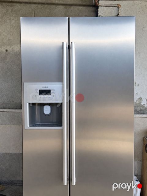 Siemens Side-by-Side soyuducu - Paslanmaz polad korpus, ikiqat dik — Masazır