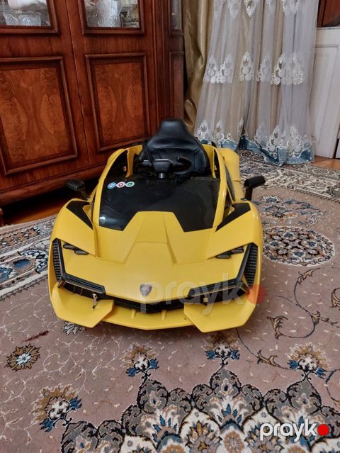 Uşaq üçün elektrikli Lamborghini tipli maşın - Rəng: sarı-qara, sport — Bakı