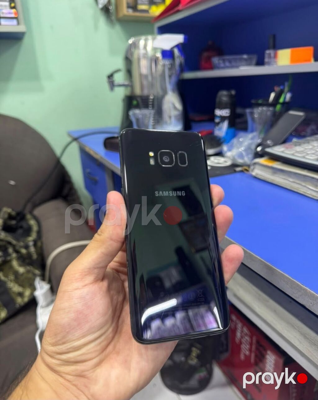 Samsung Galaxy S8, 64 GB, rəng - Qara, Simsiz şarj — Samsung, Bərdə (2)