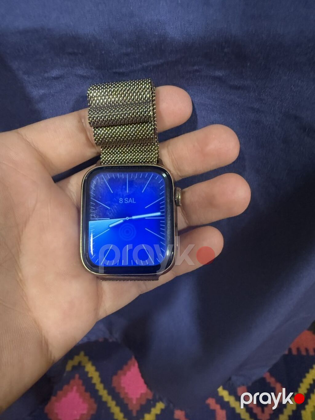 Apple Watch series 4 + Milanese Loop qayış (qızılı rəng).Elı qayışın — Ağıllı saatlar, Gəncə (3)
