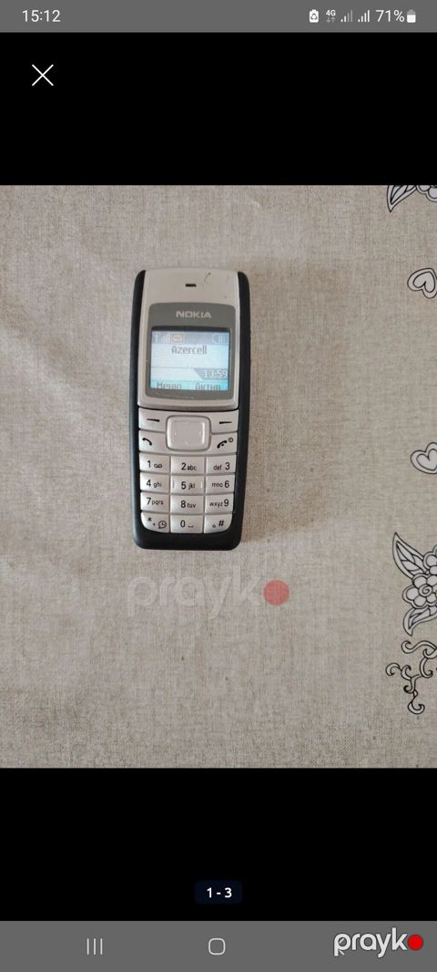 Nokia rəng - Gümüşü, Düyməli — Digah