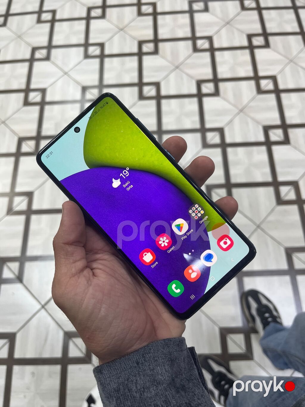 Samsung Galaxy A52, rəng - Mavi, Barmaq izi — Samsung, Mingəçevir (3)