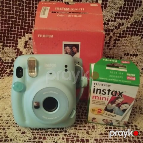 Fujifilm Instax Mini 11 – Sky Blue rəngində instant fotoaparat — Bakı