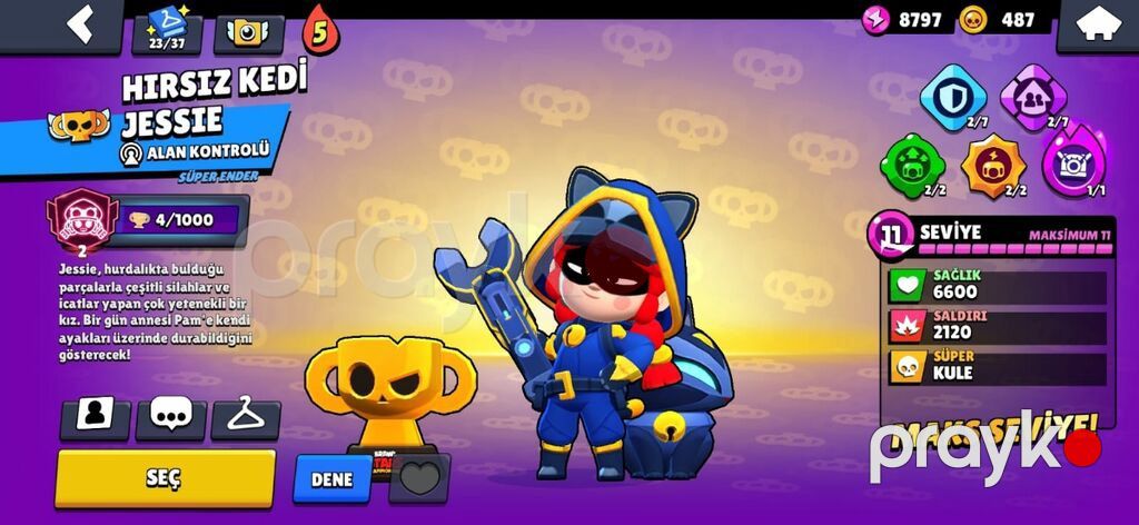 Brawl Stars Hesabı -Nadir Kostümlər ilə dolu hesab - Kupa yolu — Digər, Qəbələ (5)