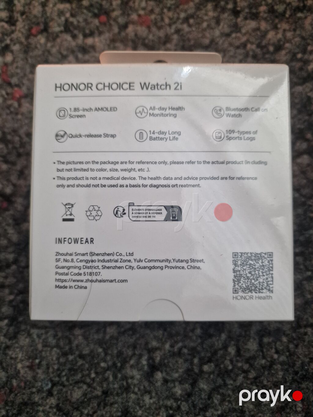 Honor Choıce Watch 2i – ağıllı saat - 1.85 düym AMOLED ekran: parlaq — Ağıllı saatlar, Bakı (2)