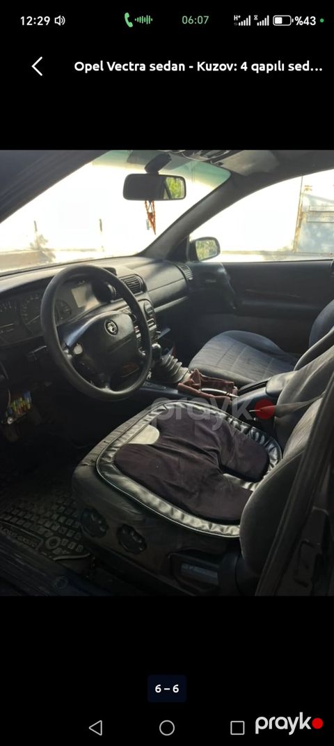Opel Vectra sedan – 4 qapılı kuzov - Kuzov: 4 qapılı sedan, qara rəng — Qazax