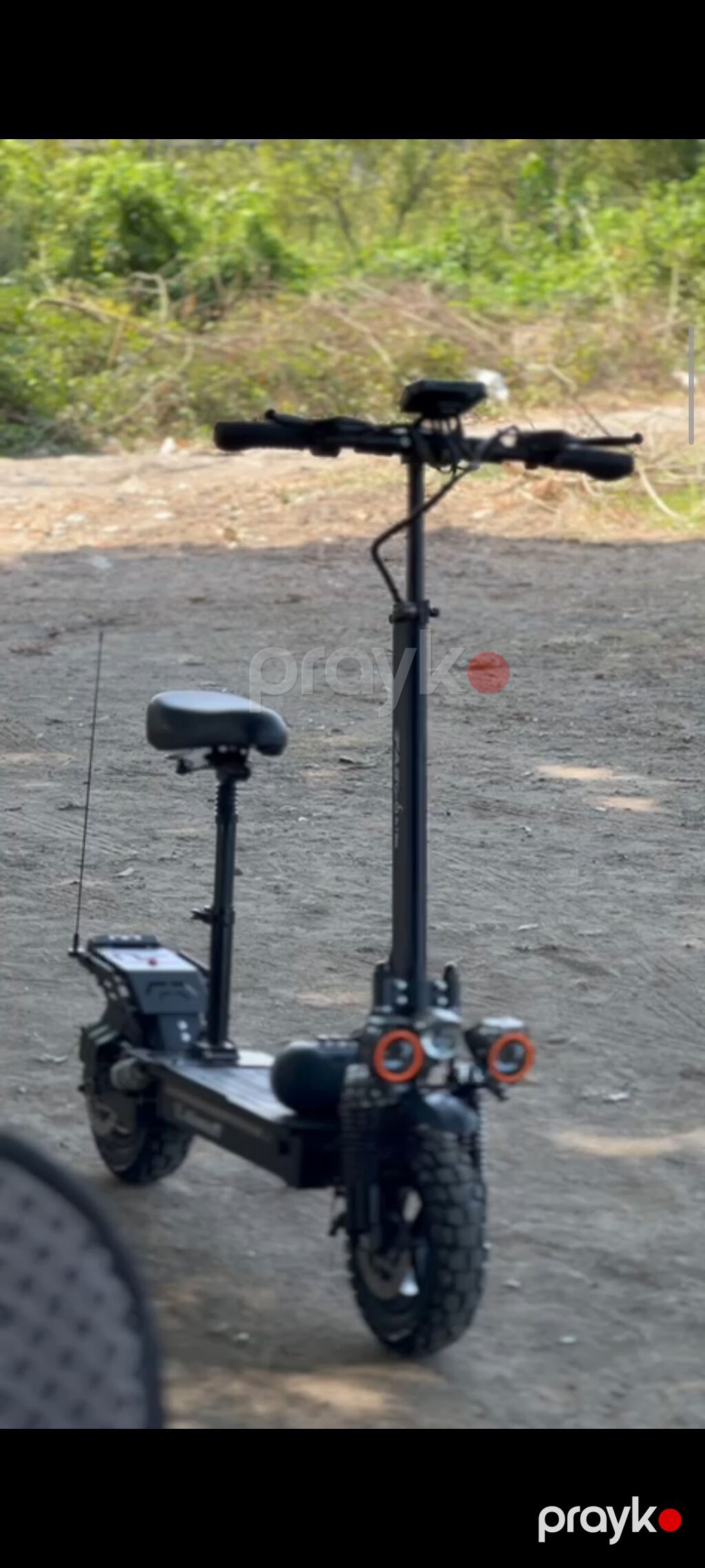 Güclü off-road elektrik skuteri - Rəng: qara, alüminium gövdə - Ön və — Skuterlər, Lənkəran (2)