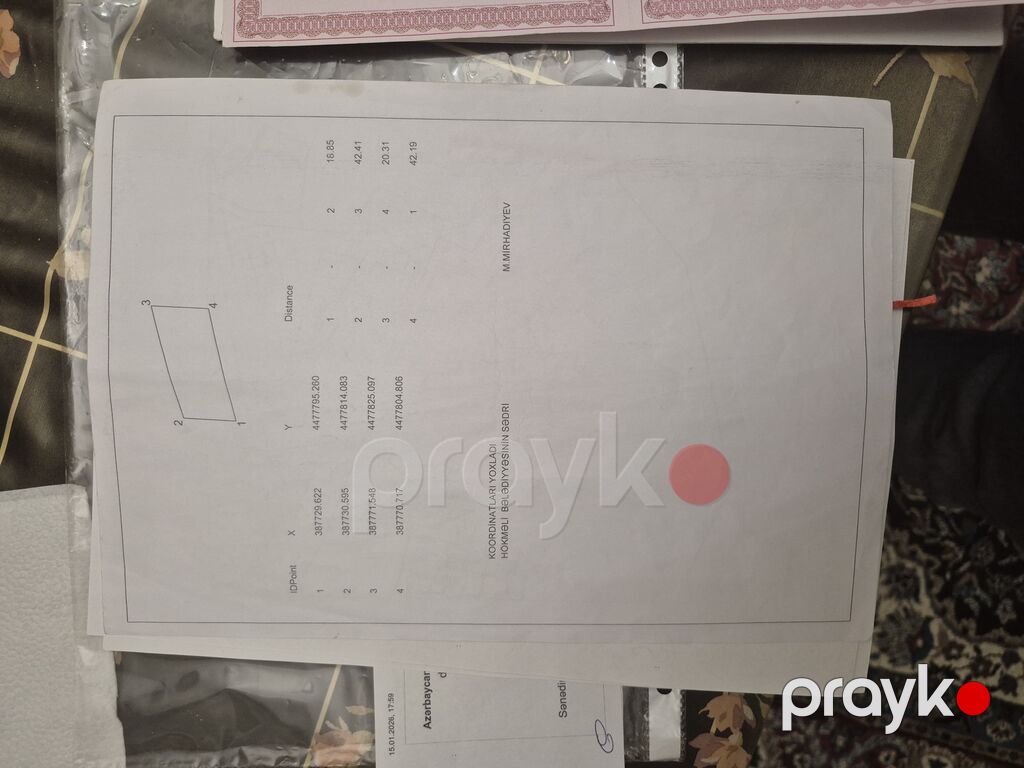 8 sot, Tikinti, Mülkiyyətçi, Kupça (Çıxarış) — Torpaq, Qobu (8)