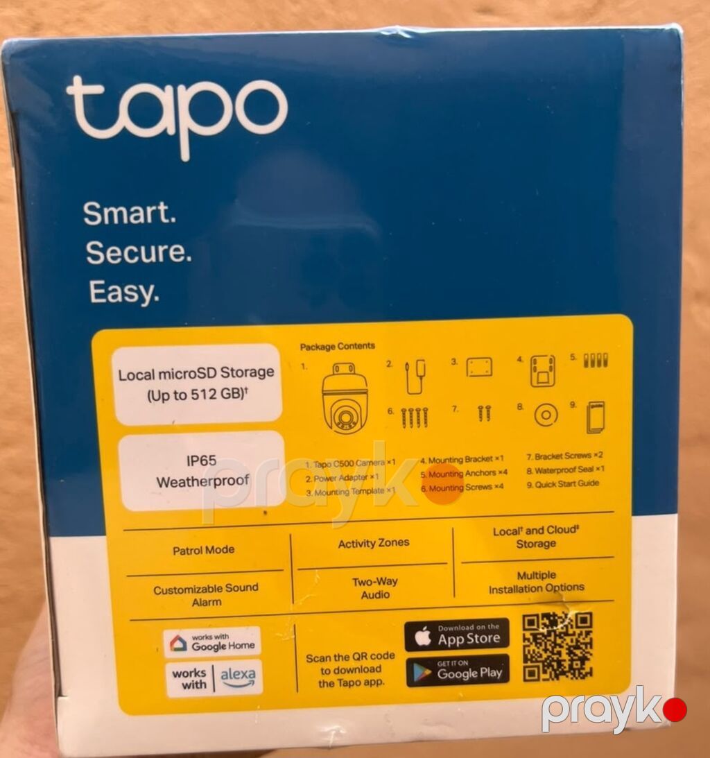 TP-Link Tapo C500 – Açıq məkan üçün 1080p Full HD Pan/Tilt Wi‑Fi — Surveillance sistemləri, Bakı (3)