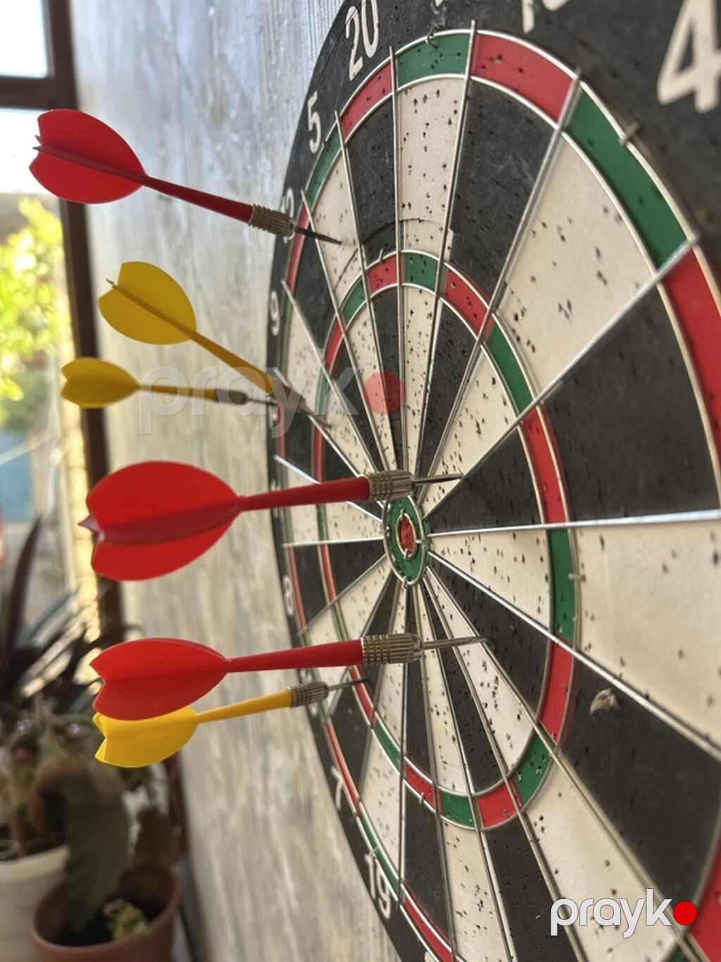 Dart taxtası və oxlar dəsti - Standart ölçülü, dairəvi dart taxtası — İdman və istirahət, Xırdalan (2)