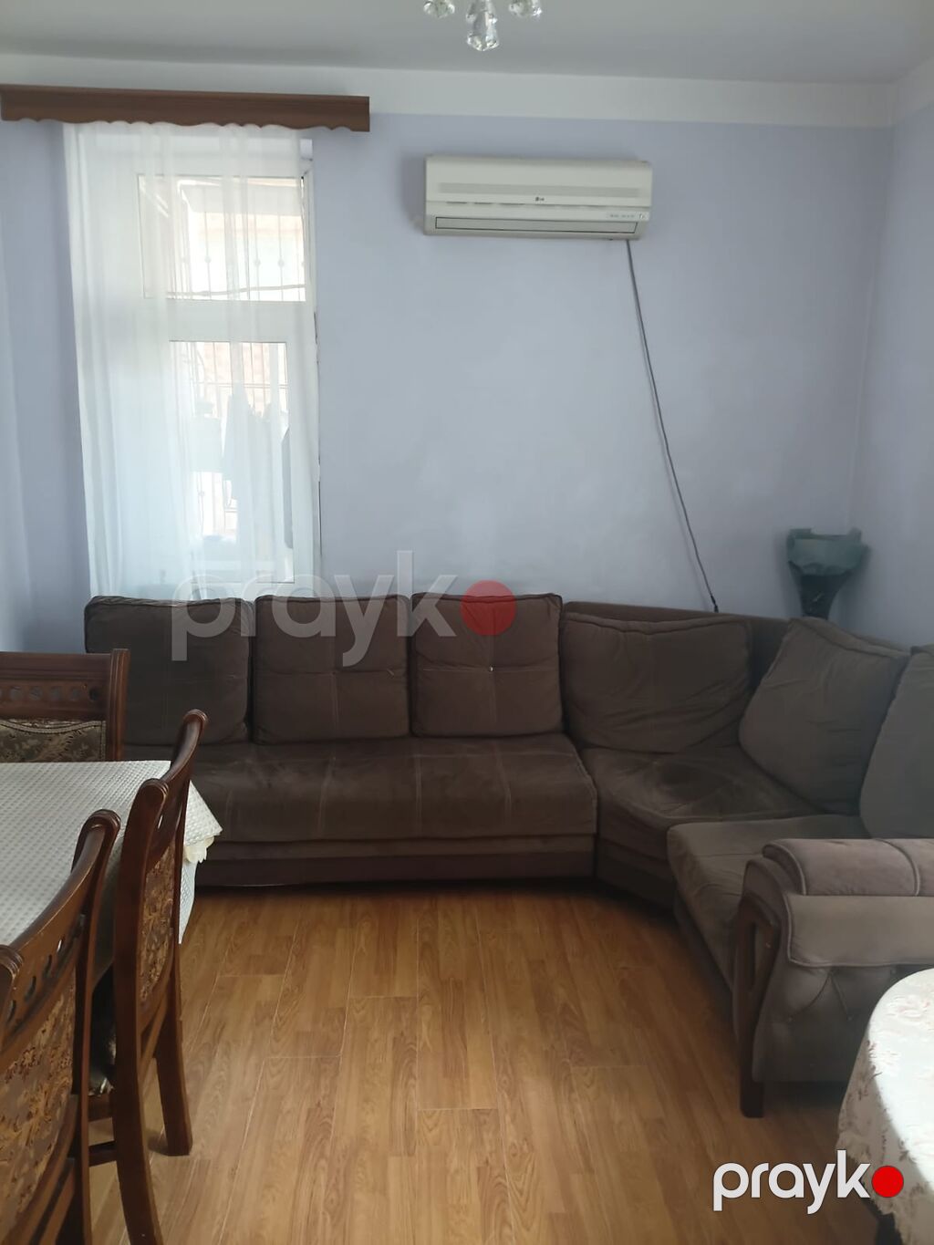 L‑şəkilli yumşaq künc divan dəsti - Rəng: tünd qəhvəyi/boz tonlarında — Yumşaq mobilya dəstləri, Mehdiabad (3)