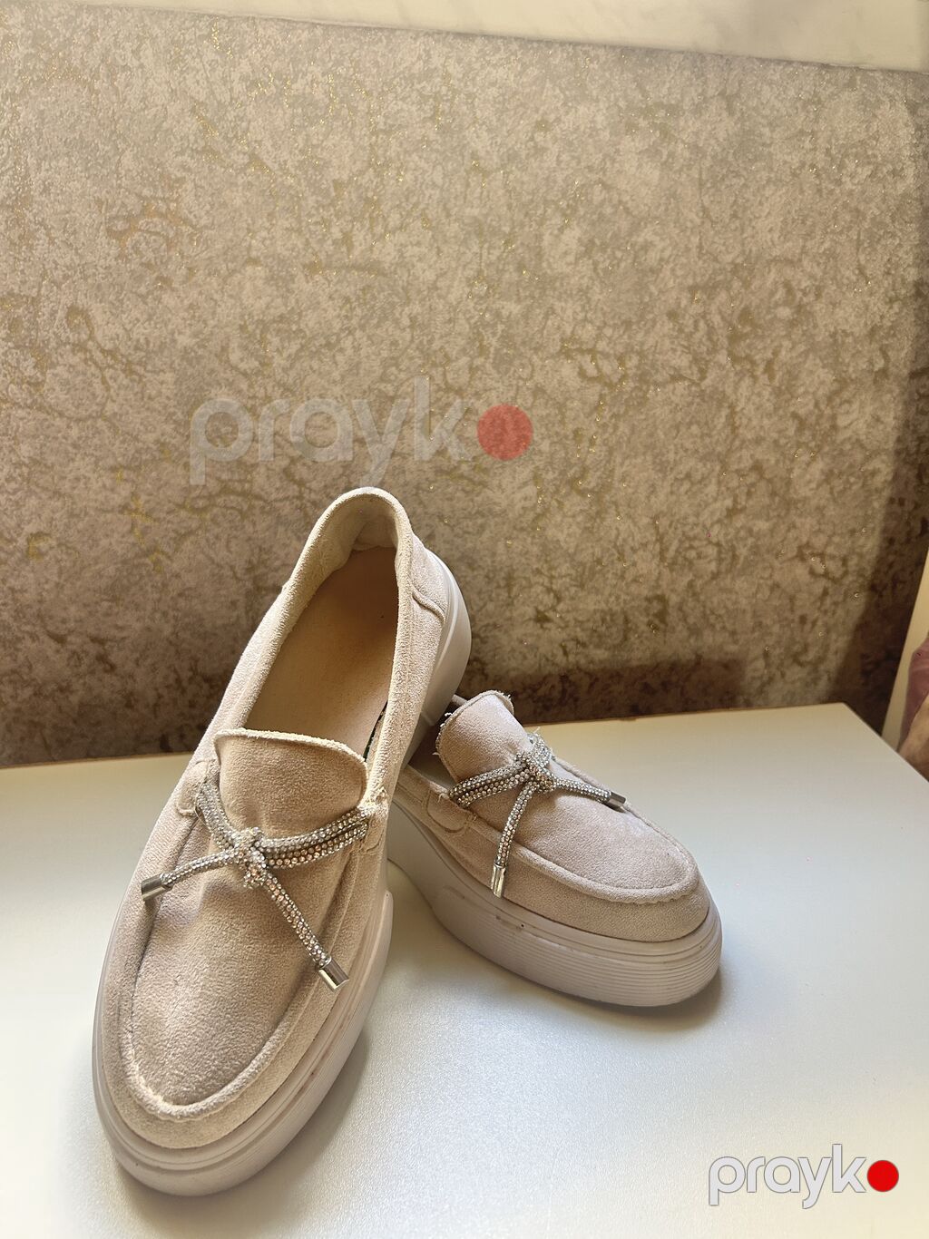 Ölçü: 37, rəng - Bej, Yeni — Mokasin, Digah (2)