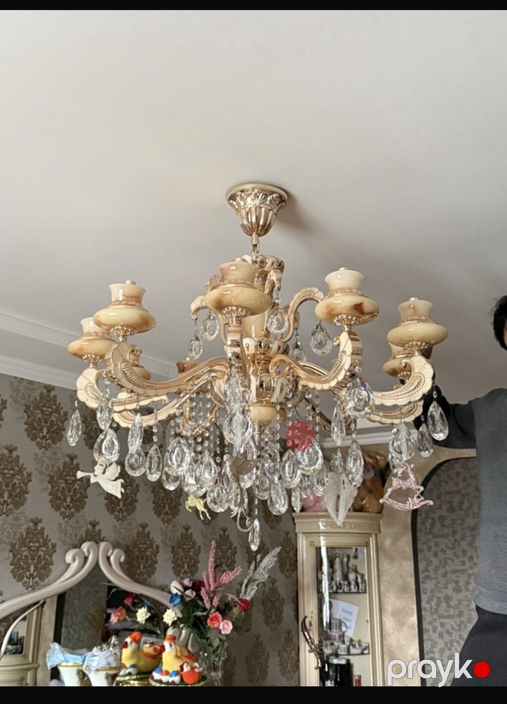 Çılçıraq, 10 və daha çox lampa, Metal — Tavan is?qlar? v? cilc?raqlar, Xırdalan (2)