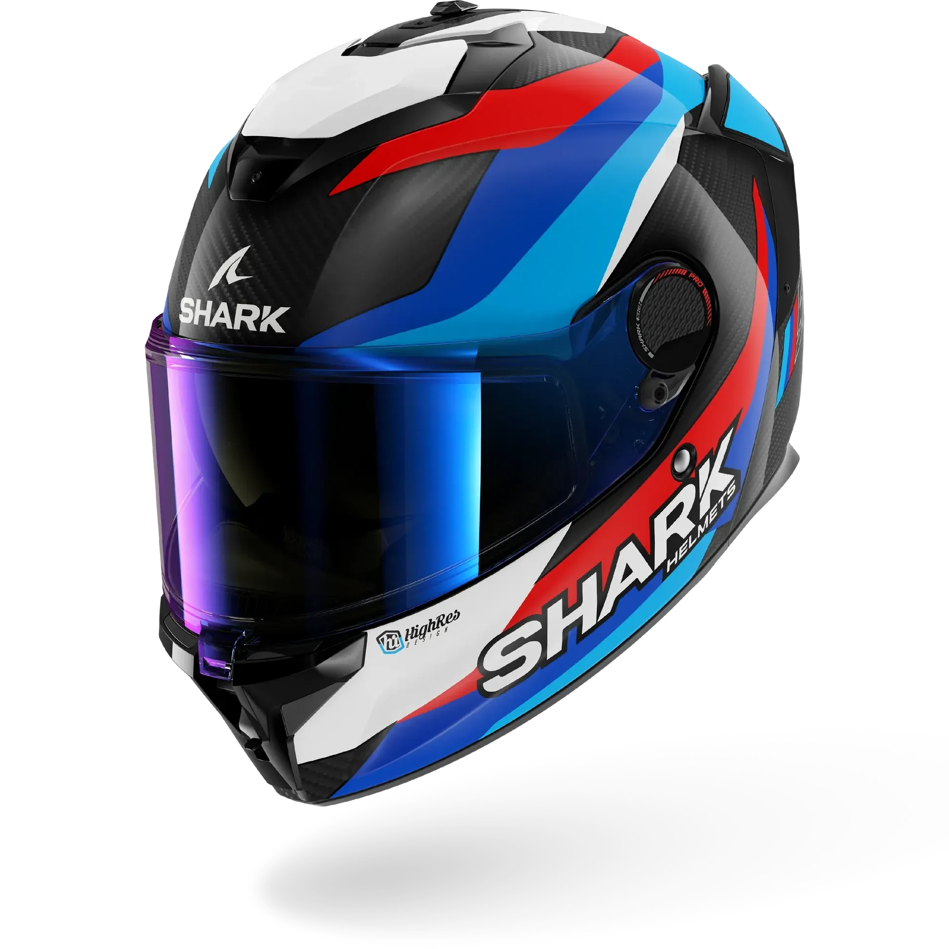 Dəbilqə shark spartan gt pro carbon guıntolı Carbon Blue Red, XXL (HE1318EDBRXXL)