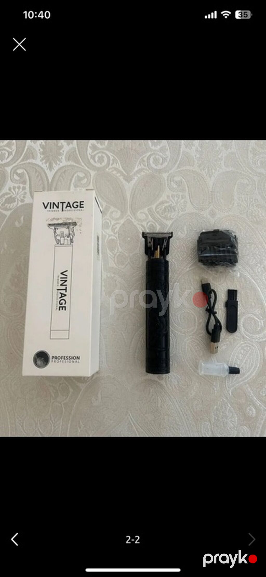 Vıntage T9/T10 professional kontur trimmeri - Saç və saqqal üçün — Saç kəsmə maşınları, Bakı (2)