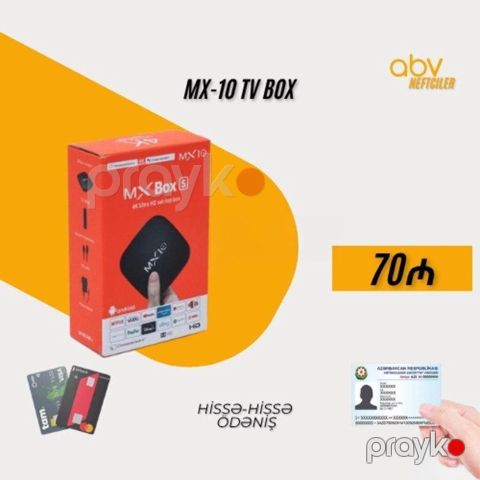 TV box "MX-10" MX-10 TV BOX mx 10 4/64 tv box Hörmətli — Bakı