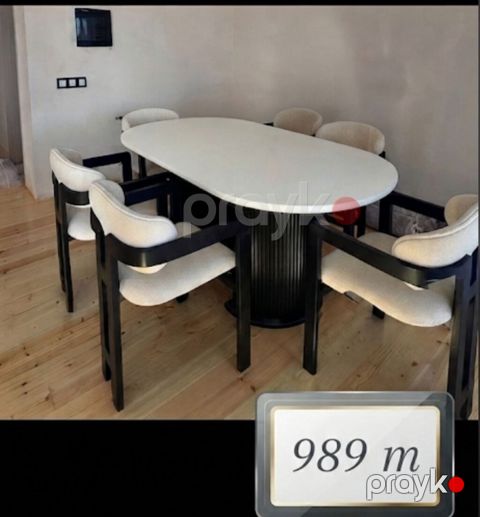 Qonaq otağı üçün, Yeni, Açılmayan, Oval masa, 6 stul — Bakı