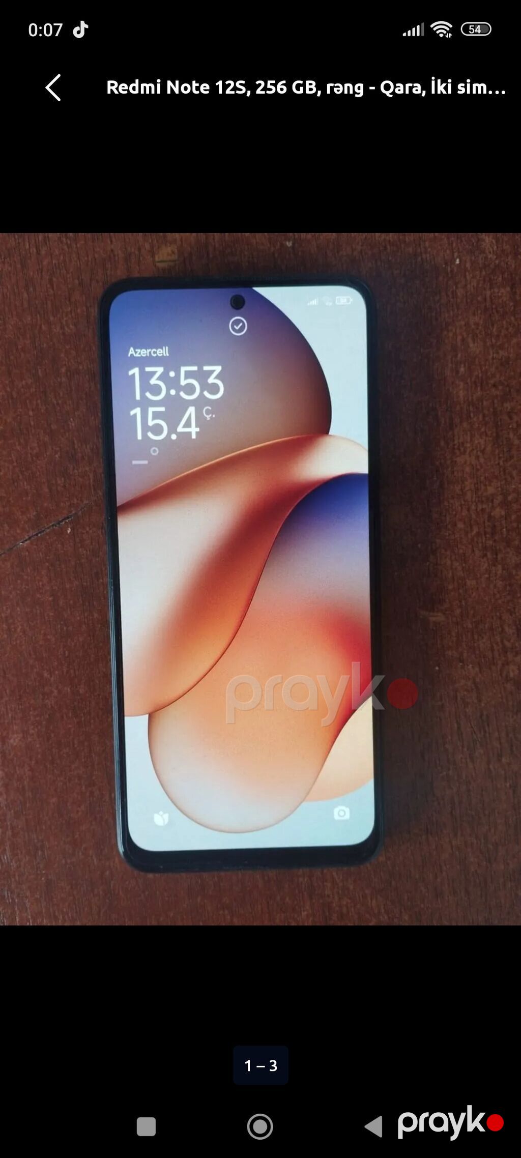 Xiaomi 12S, 256 GB, rəng - Qara, Sensor, Barmaq izi, Simsiz şarj — Xiaomi, Saray (3)
