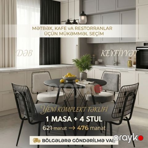 Masa və oturacaqlar — Bakı