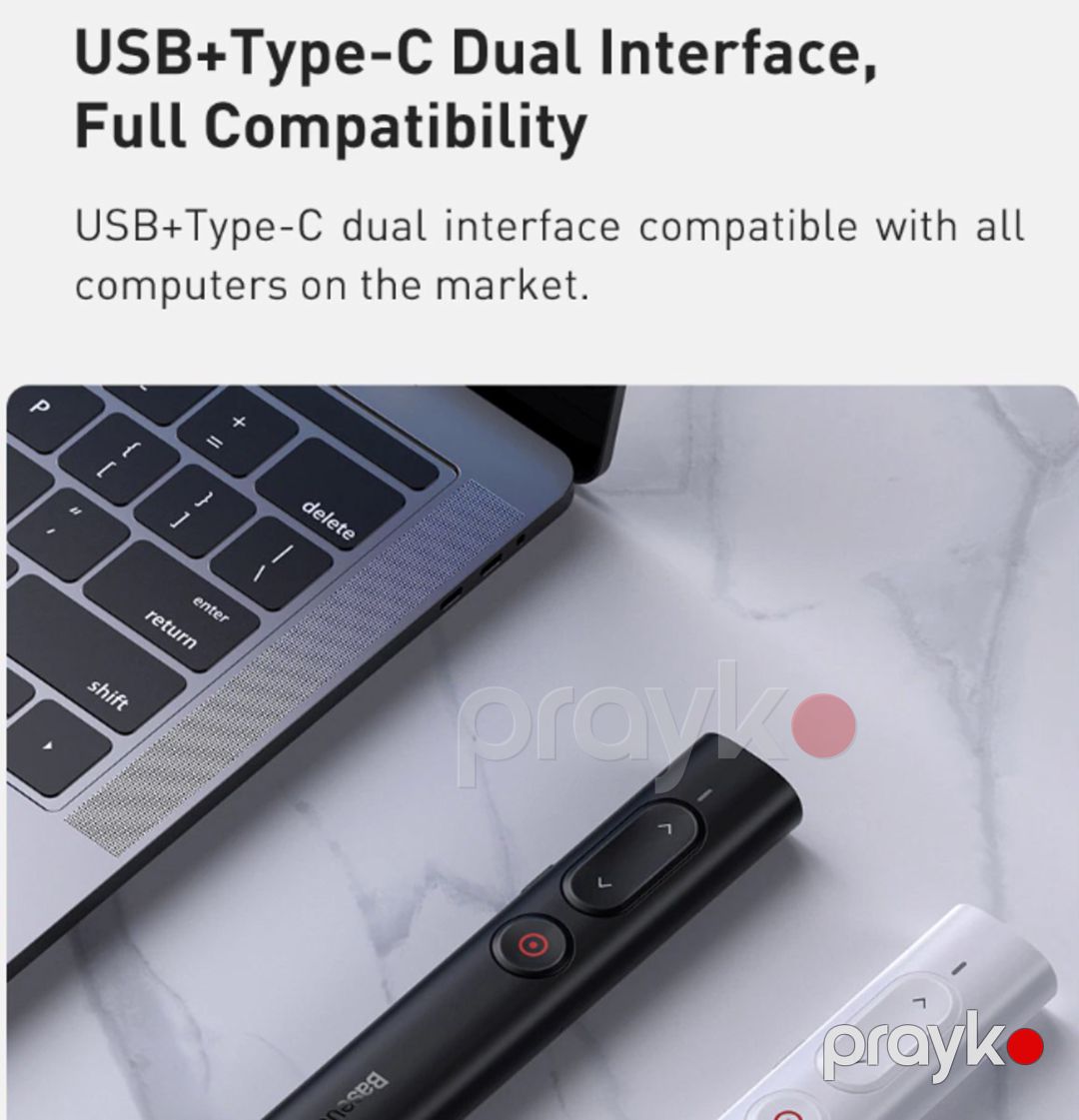 Prezenter Baseus wireless (Typec və USB) — Səs texnikası, Bakı (6)